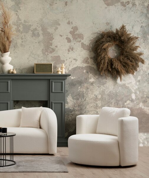 Πολυθρόνα Asos Κρεμ 105x100x71 cm
