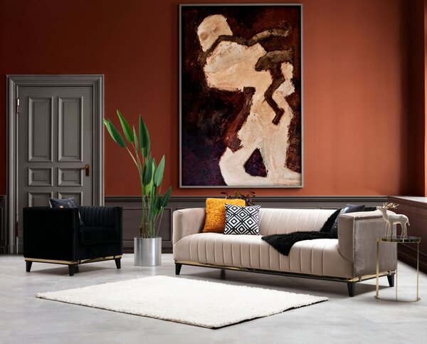 Πολυθρόνα Bellino Μαύρο 83x85x75 cm