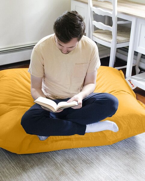 Πολυθρόνα Πουφ Κήπου Cushion Pouf Κίτρινο 20x100 cm