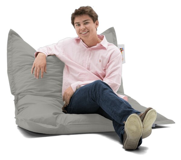 Πολυθρόνα Πουφ Κήπου Cushion Pouf Γκρι 100x100x20 cm