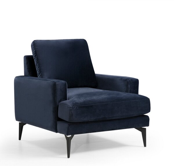 Πολυθρόνα Papira Bleumarin 80x90x88 cm