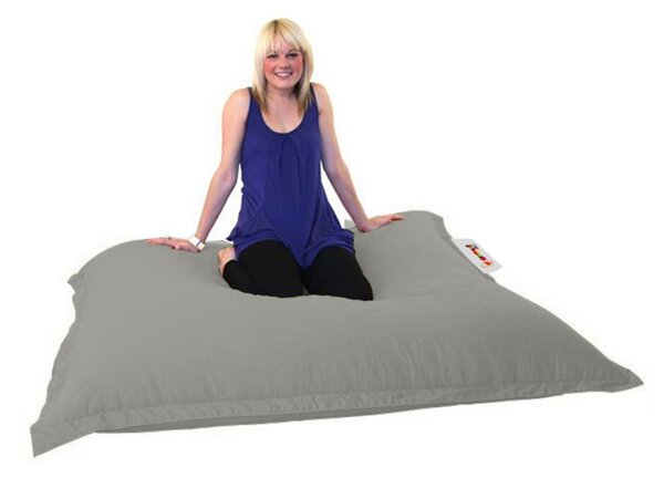 Πολυθρόνα Πουφ Κήπου Cushion Pouf Γκρι 100x100x20 cm