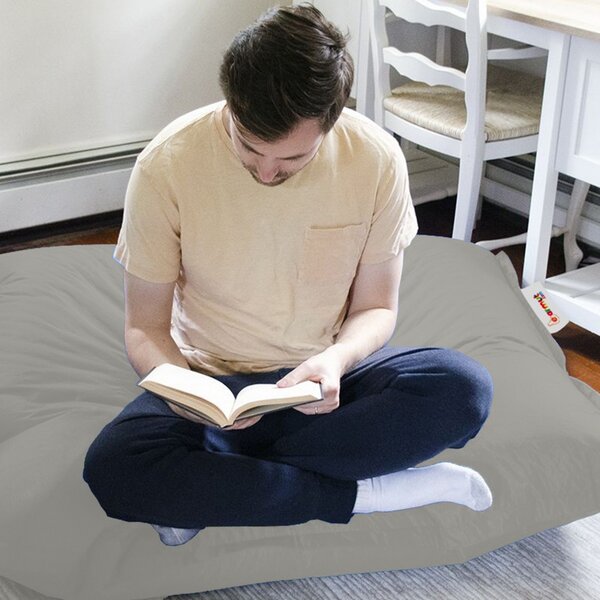 Πολυθρόνα Πουφ Κήπου Cushion Pouf Γκρι 100x100x20 cm