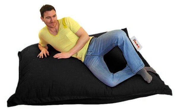 Πολυθρόνα Πουφ Κήπου Cushion Pouf Μαύρο 100x100x20 cm