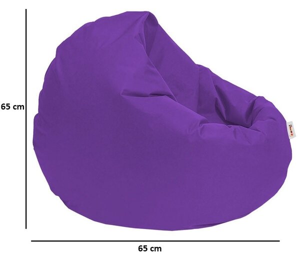Πολυθρόνα Πουφ Κήπου Iyzi Βιολετί 100x100x20 cm