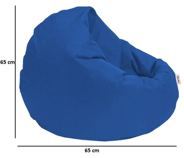 Πολυθρόνα Πουφ Κήπου Iyzi Μπλε 100x100x20 cm