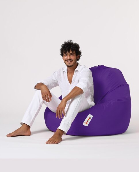 Πολυθρόνα Πουφ Κήπου Premium Βιολετί 115x130x39 cm