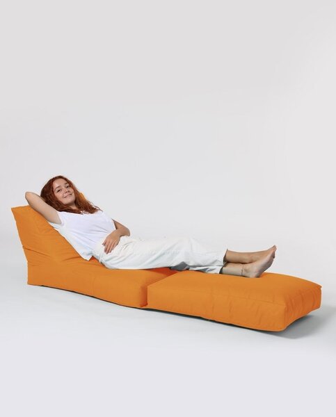 Πολυθρόνα Πουφ Κήπου Siesta Πορτοκαλί 180x55x40 cm