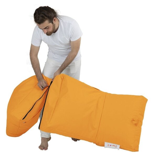Πολυθρόνα Πουφ Κήπου Siesta Πορτοκαλί 180x55x40 cm