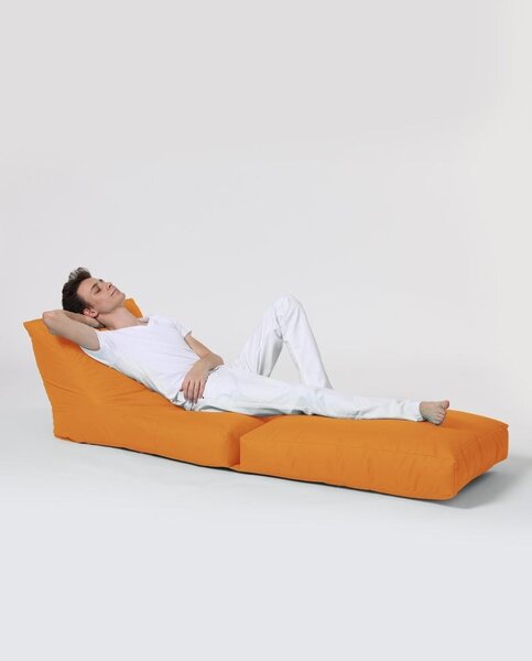 Πολυθρόνα Πουφ Κήπου Siesta Πορτοκαλί 180x55x40 cm