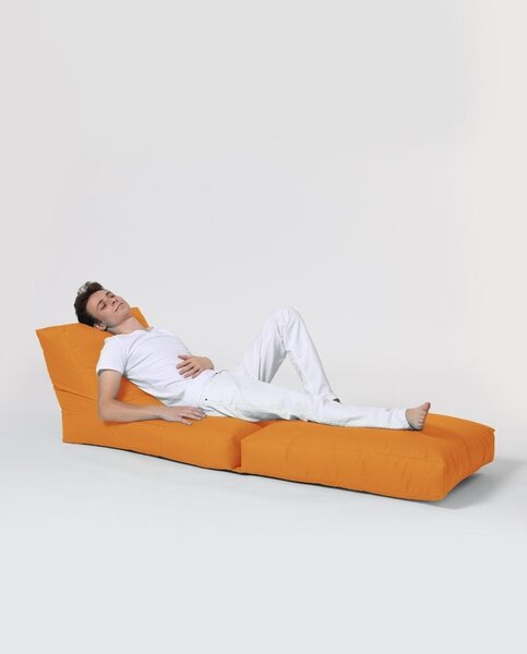 Πολυθρόνα Πουφ Κήπου Siesta Πορτοκαλί 180x55x40 cm
