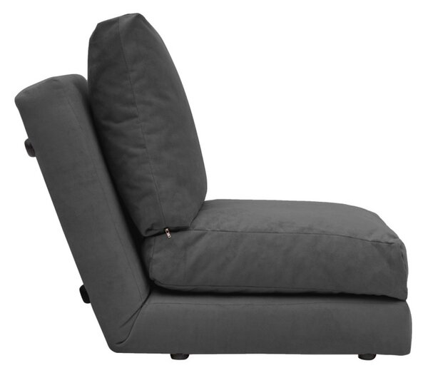 Πολυθρόνα Πουφ saltea extensibil Taida Γκρι 185x60x26 cm