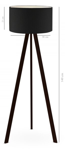 Φωτιστικό Δαπέδου AYD-2650 Μαύρο 38x21x140 cm