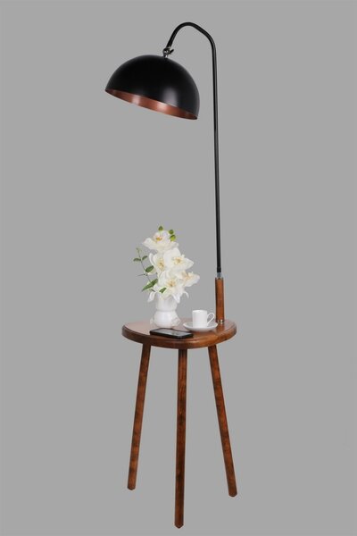 Φωτιστικό Δαπέδου Demet Καρυδί 37x37x60 cm