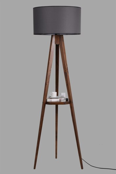 Φωτιστικό Δαπέδου Sehbali Καρυδί 26x26x147 cm