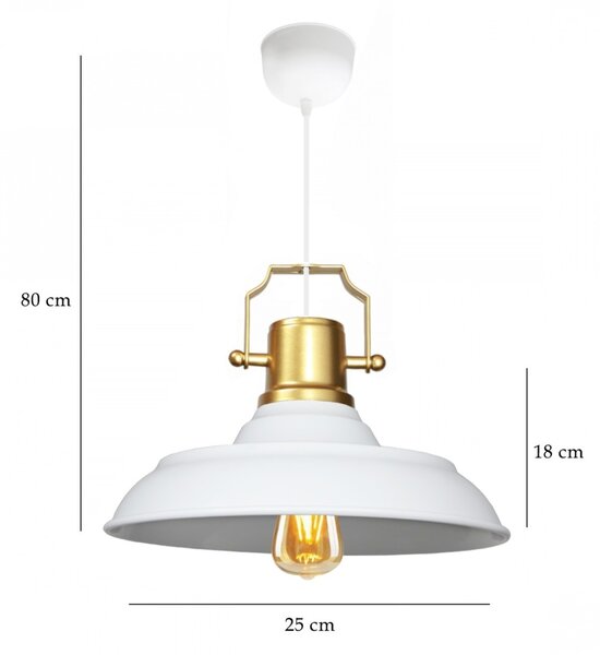 Φωτιστικό οροφής AYD-3642 Λευκό 25x18x80 cm