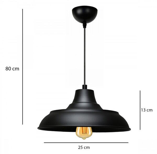 Φωτιστικό οροφής AYD-3520 Μαύρο 25x13x80 cm
