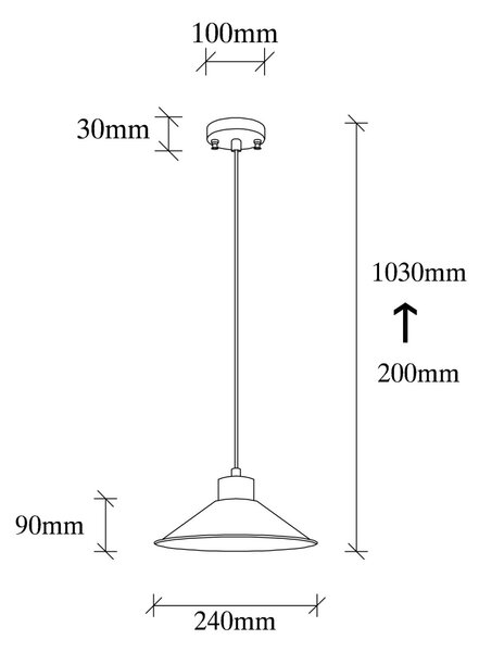 Φωτιστικό οροφής GMN-00003 Κεραμιδί 103x24x103 cm