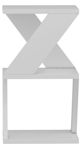 Πλαϊνό τραπεζάκι Albeni Λευκό 30x50x30 cm