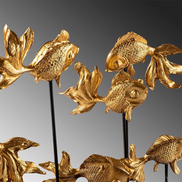 Διακοσμητικό αντικείμενο GOLDFISH Χρυσό 42x28x10 cm