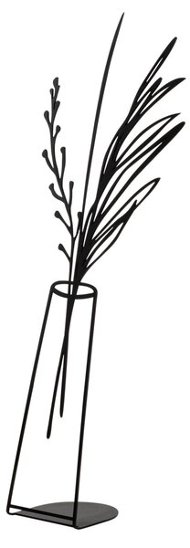 Διακοσμητικό αντικείμενο Flowerpot Μαύρο 19x50 cm