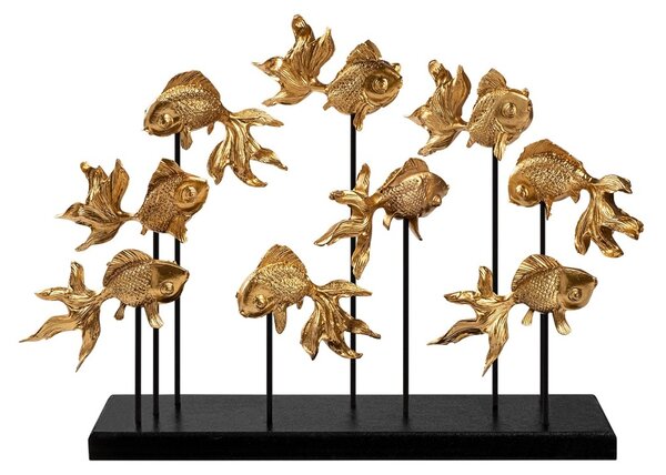 Διακοσμητικό αντικείμενο GOLDFISH Χρυσό 42x28x10 cm