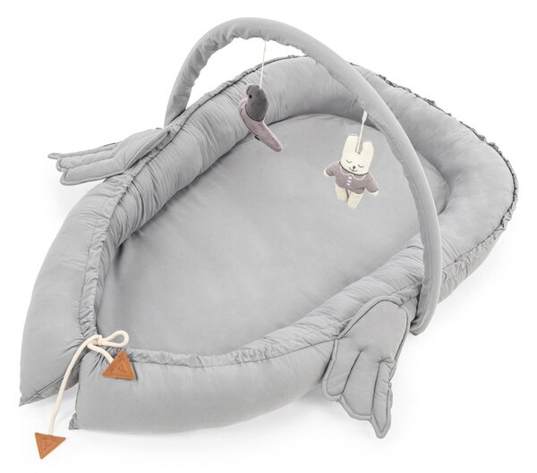 Βρεφικό κρεβατάκι Babynest Γκρι 110x70x12 cm