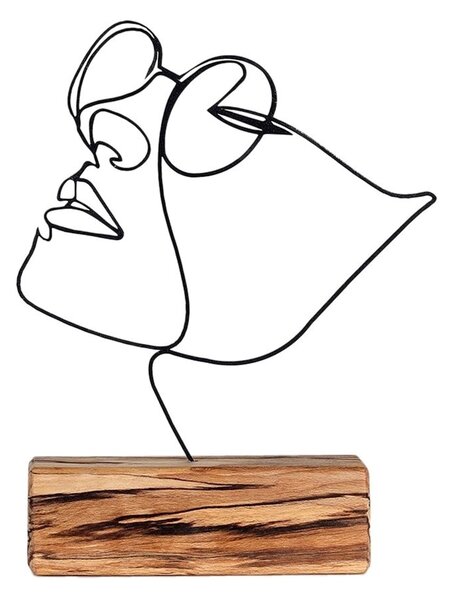 Διακοσμητικό αντικείμενο M-037 Μαύρο 17x31x3.5 cm