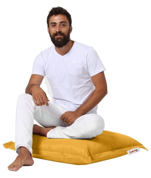Μαξιλάρι κήπου Cushion Pouf Κίτρινο 15x70x70 cm