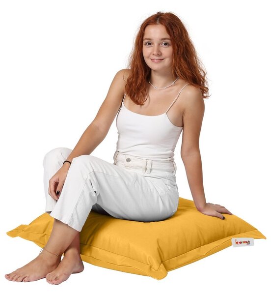 Μαξιλάρι κήπου Cushion Pouf Κίτρινο 15x70x70 cm