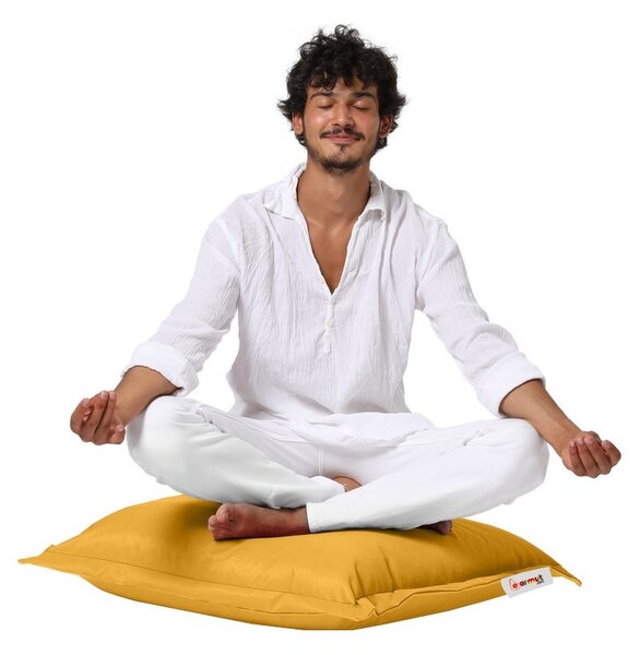 Μαξιλάρι κήπου Cushion Pouf Κίτρινο 15x70x70 cm