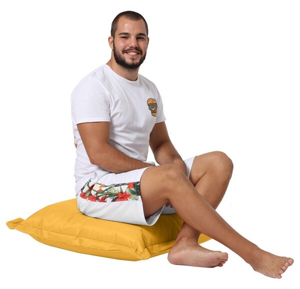 Μαξιλάρι κήπου Cushion Pouf Κίτρινο 15x70x70 cm
