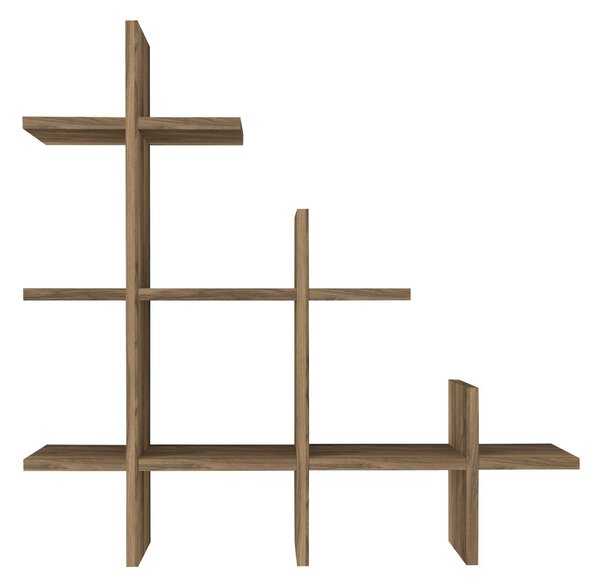 Ράφι τοίχου Juke Καρυδί 81.8x80x18 cm