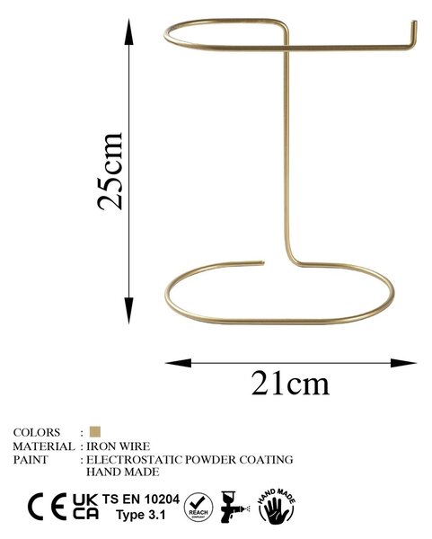 Βάση κοσμημάτων TK-002 Χρυσό 21x25x14 cm