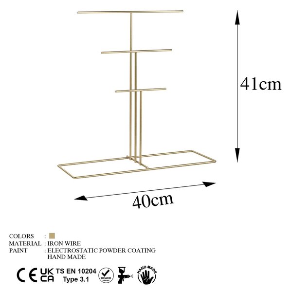 Βάση κοσμημάτων TK-006 Χρυσό 40x41x15 cm