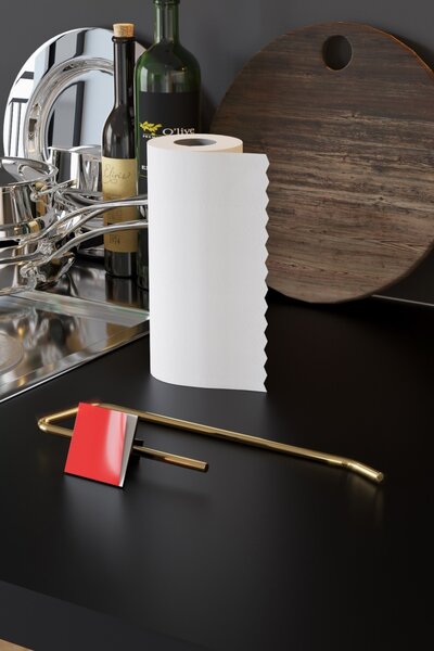 Βάση για χαρτί κουζίνας CM-043 Χρυσό 8x5x25 cm