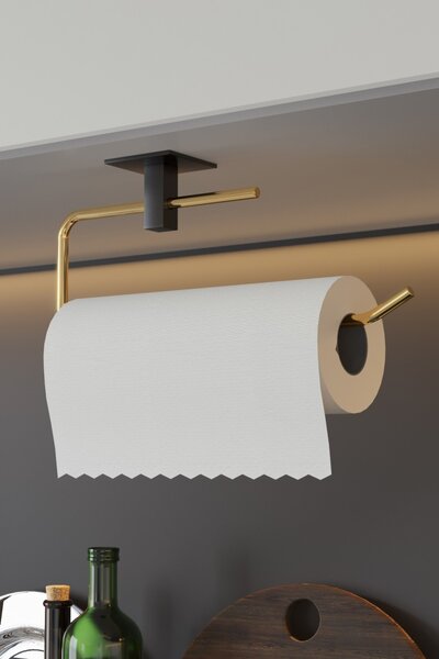 Βάση για χαρτί κουζίνας CM-043 Χρυσό 8x5x25 cm