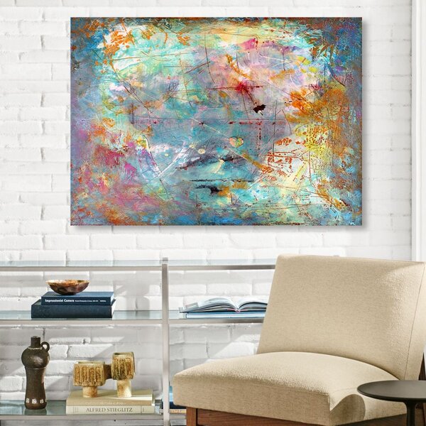 Πίνακας καμβά 629662394 Πολύχρωμο 70x100 cm