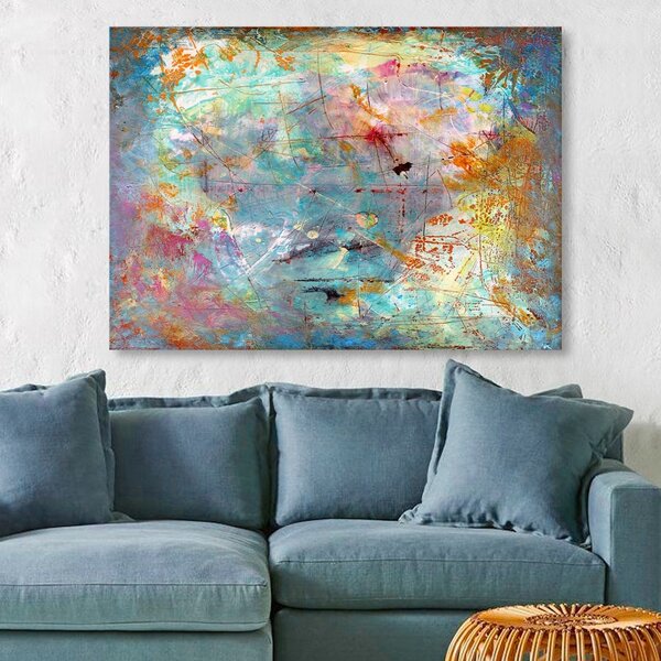 Πίνακας καμβά 629662394 Πολύχρωμο 70x100 cm