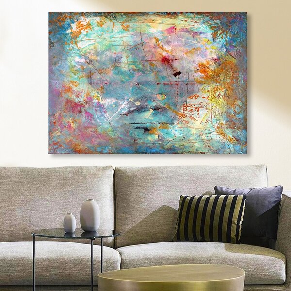 Πίνακας καμβά 629662394 Πολύχρωμο 70x100 cm