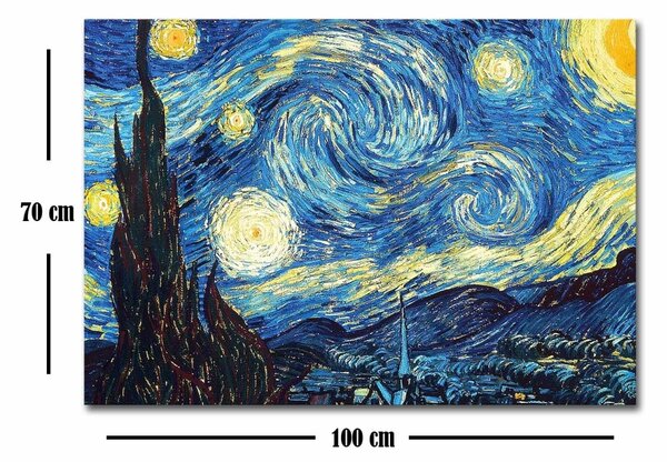 Πίνακας καμβά FAMOUSART-052 Πολύχρωμο 70x100x3 cm