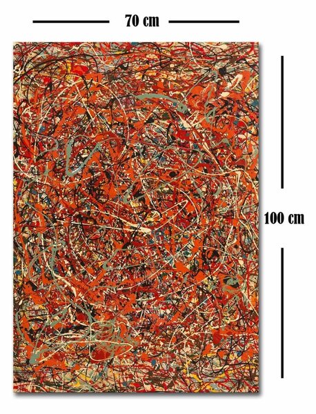 Πίνακας καμβά FAMOUSART-056 Πολύχρωμο 70x100x3 cm