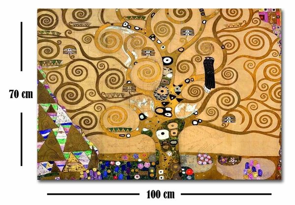 Πίνακας καμβά FAMOUSART-022 Πολύχρωμο 70x100x3 cm