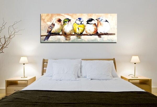 Πίνακας καμβά PC126 Πολύχρωμο 30x80x3 cm