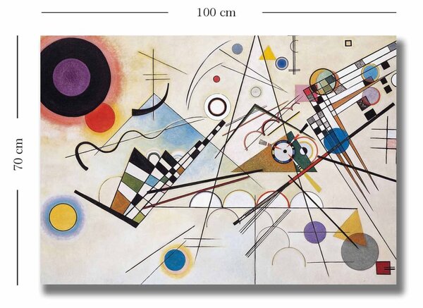Πίνακας καμβά KANDINSKY006 Πολύχρωμο 70x100 cm