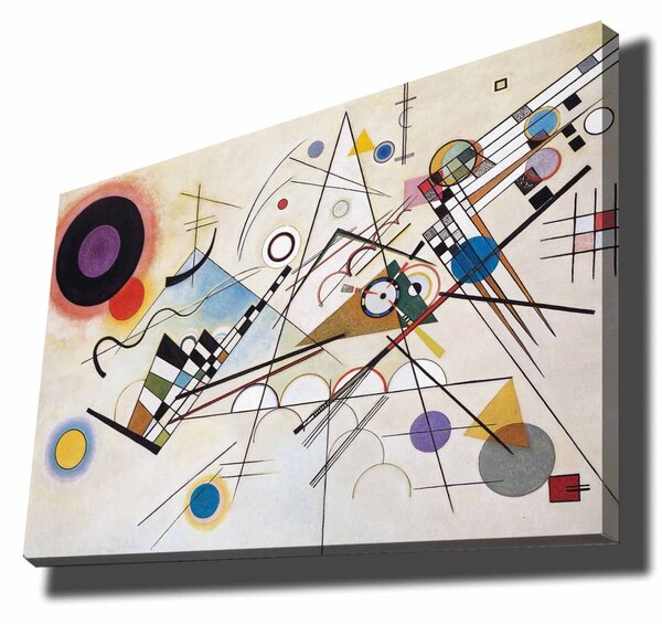 Πίνακας καμβά KANDINSKY006 Πολύχρωμο 70x100 cm