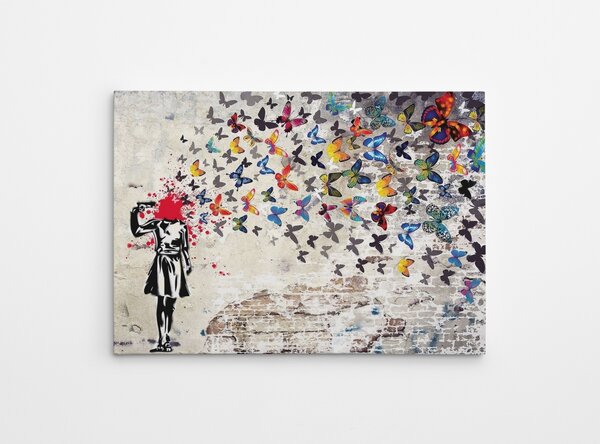 Πίνακας καμβά WY51 Πολύχρωμο 50x70x0.2 cm