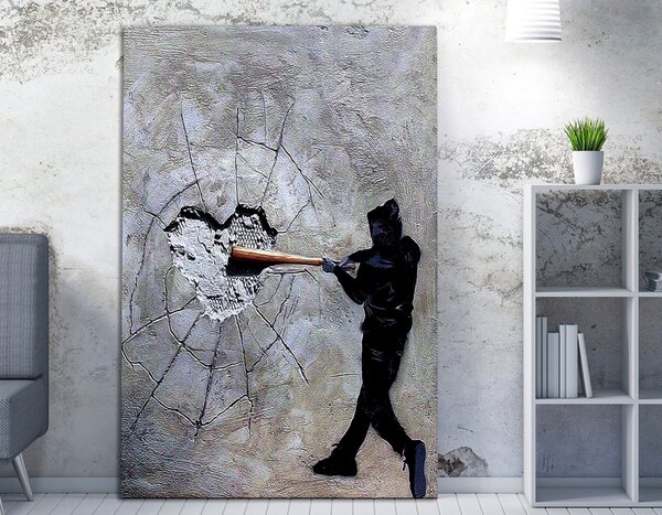 Πίνακας καμβά WY45 Πολύχρωμο 50x70x0.2 cm