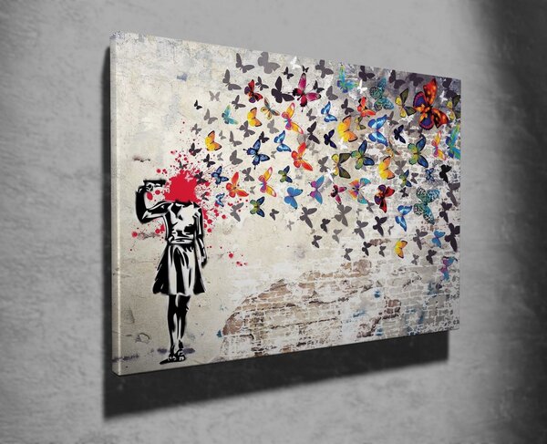 Πίνακας καμβά WY51 Πολύχρωμο 70x100 cm
