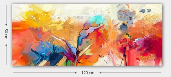 Πίνακας καμβά YTY1040210842 Πολύχρωμο 50x120 cm